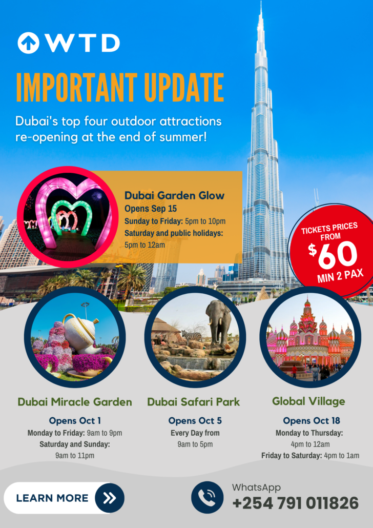 Dubai's top four outdoor attractions reopening at the end of summer 2023